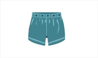 A pair of shorts with a blue top and bottom vector