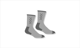 A pair of gray socks on a white background vector