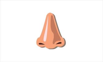 A cartoon nose with a long nose vector