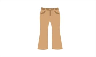 A pair of pants on a white background vector