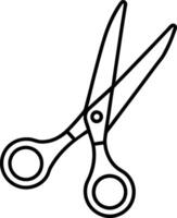 Scissors Outline Illustration for Creative Use vector