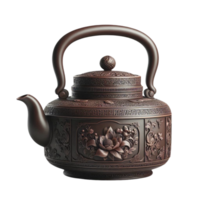 Antique Cast Iron Teapot png