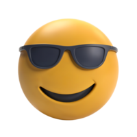 Smiling Emoji with Sunglasses for Fun and Vibes png