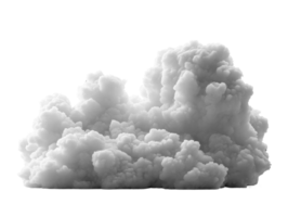 Fluffy white cloud with soft texture and billowy appearance, ideal for backgrounds or weather themes png