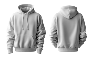 plain gray hoodie with front pocket and adjustable drawstrings, showcasing simple design png