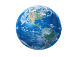 détaillé vue de Terre mettant en valeur continents et océans, symbolisant global unité et environnement conscience png