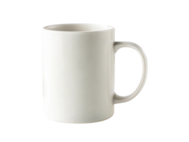 plain white ceramic mug with simple design, perfect for beverages png