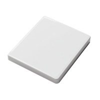 sleek, modern white square box with smooth surface, ideal for storage or packaging png