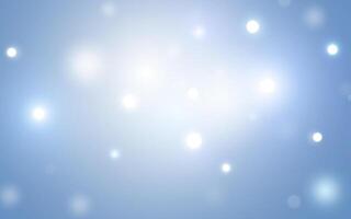 Soft Blue Bokeh Light Background with Glowing Orbs. Dreamy Abstract Blurred Circles in Cool Pastel Tones, Background decoration vector