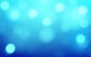 Cool Blue Bokeh Light Background with Soft Glow. Abstract Blurred Circles in Aqua Tones for Elegant Design, Background decoration vector