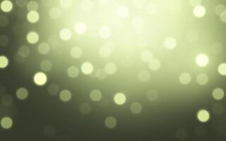 Soft Green Bokeh with Gentle Glow. Blurry Light Circles in a Dreamy Atmosphere, Background decoration vector