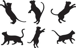 Different types of cat head set collection, vector