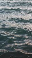 A view of the ocean from above with waves photo