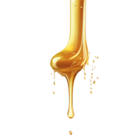 Slow-Falling Honey Creating a Mesmerizing Drip png
