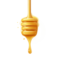 Sweet and Viscous Honey Dripping from a Dipper png