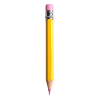 Close Up of Wooden Pencils with Sharp Tip Isolated on Transparent Background png