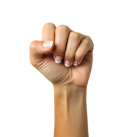 Clenched Fist Symbolizing Unity and Action High-Resolution Stock Photo png