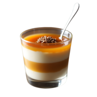 Sweet Caramel Custard Dessert Transparent Background Food Clipart png