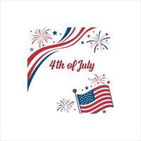 4th of july day vector