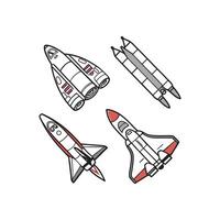 Space shuttle illustration art vector
