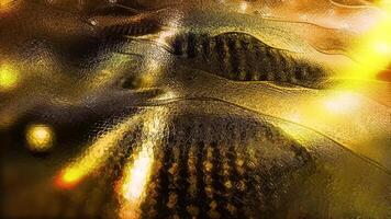 A looped golden background of sparkling smooth waves flowing smoothly into each other. video