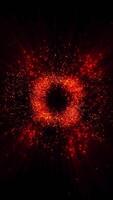 A bright, magical flash of fire resembles a colorful and sparkling fireworks display. video