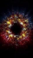 The bright fantastic multi-colored flash resembles a colorful and sparkling fireworks display. Looping animation. video