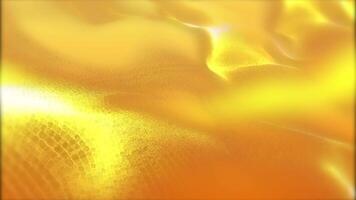 A looped yellow background of bright waves smoothly flowing into each other. video