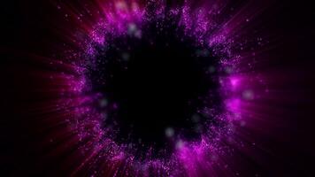 A bright magical violet flash resembles multi-colored and fiery fireworks. video