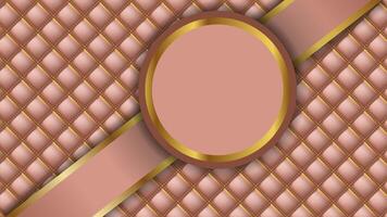 Elegant brown background animation with golden elements. Abstract luxury background. Motion graphic. 4K animation video