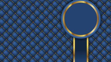 Elegant blue background animation with golden elements. Abstract luxury background. Motion graphic. 4K animation video