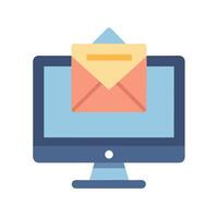 Corporate Communication with Email Inbox View vector