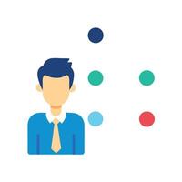 Manager tracking project milestones and deadlines vector