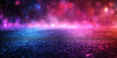 Colorful abstract background with vibrant hues and sparkling particles at night photo