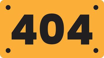 404 Error Warning Alert vector