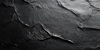 texturizado negro cuero superficie con intrincado detalles destacando sus único modelo y profundidad foto