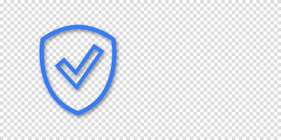 Banner featuring shield and check mark icon. Perfect for safety, compliance, or quality assurance concepts, includes space for your message. vector