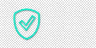 Banner featuring shield and check mark icon. Great for approval, verification, or quality assurance themes with text space. vector
