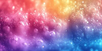 Colorful bubbles create a mesmerizing abstract background in a vibrant gradient photo