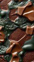 Abstract chocolate texture with rich brown layers and smooth surfaces capturing the essence of confectionery art photo
