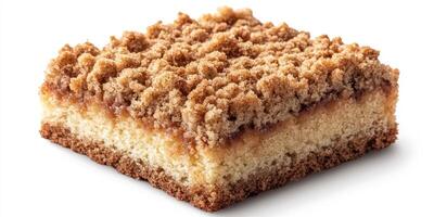 Delicious cinnamon crumb cake with a golden crust and soft interior perfect for dessert or coffee pairing photo