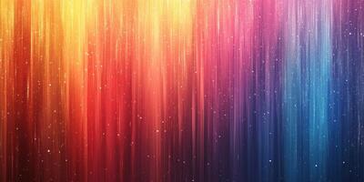 Colorful vertical lines create a vibrant backdrop with a gradient of hues from warm to cool tones during a festive atmosphere photo