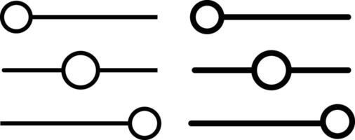 Website sliders isolated icon. adjusting the icon. flat, simple vector