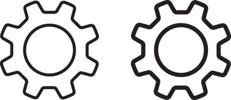 This is a button setting icon. simple design. setting Icon illustration vector