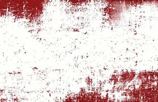Abstract red and white grunge distressed texture with a rough, aged look. Ideal for backgrounds, overlays, and design projects. vector