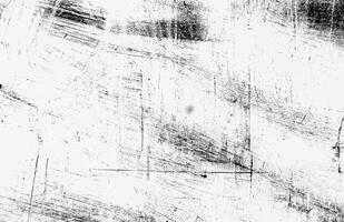 High-contrast black and white grunge texture with scratches and distressed lines. Ideal for backgrounds, overlays, and design. vector