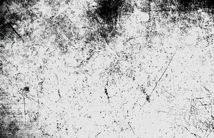 High-contrast black and white grunge texture with scratches, stains, and rough distressed details, perfect for backgrounds. vector