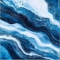 abstract blue wave background. Marble blue patterned texture background. Abstract marbling artwork for design. Abstract wavy background. photo