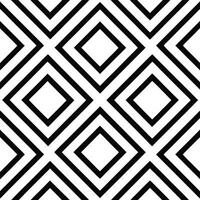 Black and White Geometric Pattern Featuring Diamond Shapes vector