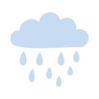 A blue cloud with a white background. The cloud is very large and has a very light blue color vector